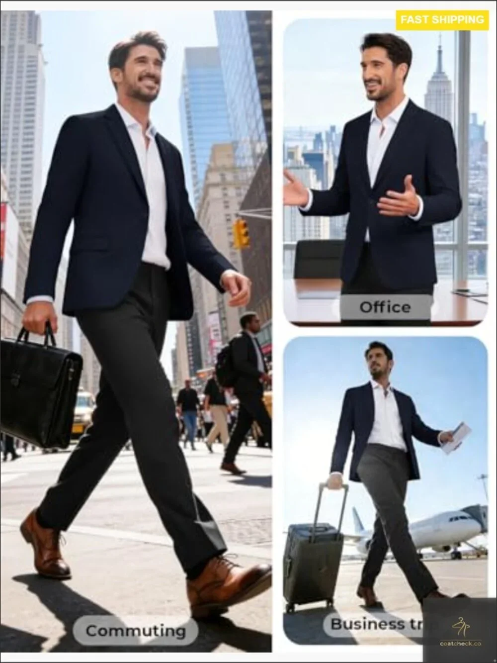 Lightweight Sport Coat Casual Blazer One Button Breathable Regular Fit